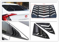 Sport Style Rear And Side Car Window Shutters For Honda Civic 2016 2018