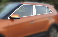 Hyundai ix25 2014 Car Window Trim , Customized Stainless Steel Trim Stripe